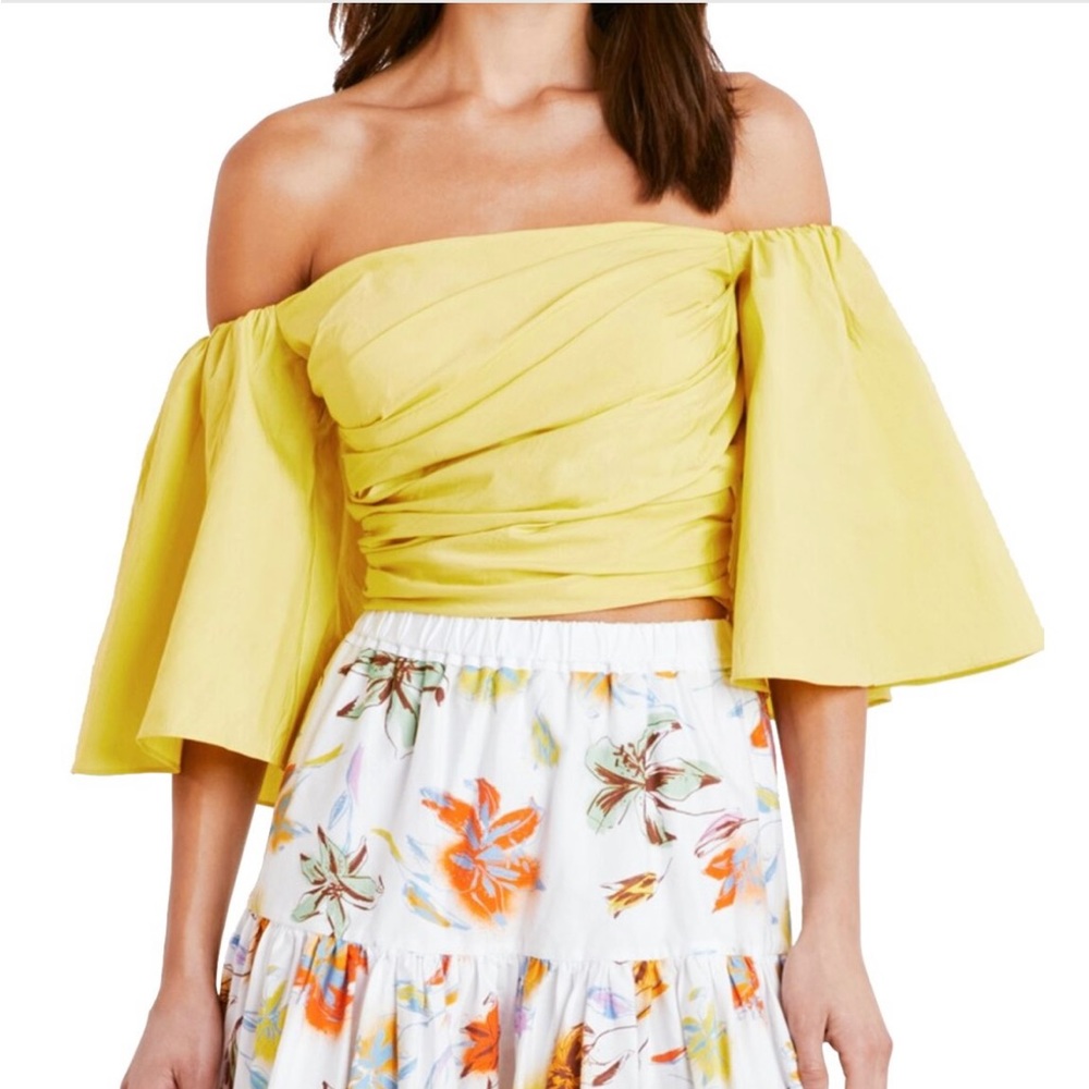 Tanya Taylor Sloan top-Lemon- size 6